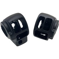 H07-0773AMB - Drag Specialties Handlebar Switch Housing Kit For Harley Davidson FLDE 1750 2018-2020 - Black