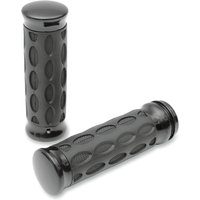 0630-0775 - Drag Specialties Custom Rubber Grips For Harley Davidson FLHR 1584 2008 - Black