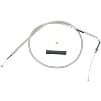 5330904B - Drag Specialties Stainless Braided Throttle Cable For Harley Davidson FLHR 1340 1994-1995 92.5 cm (36-1/2") - Silver/Unfinished