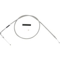 5330906B - Drag Specialties Stainless Braided Throttle Cable For Harley Davidson FLHR 1340 1994-1995 96.5 cm (38") - Silver/Unfinished