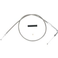 5330536B - Drag Specialties Stainless Braided Throttle Cable For Harley Davidson FLH 1340 1981-1983 91.5 cm (36") - Silver/Unfinished