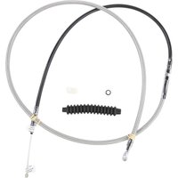 Image of 5322414HE - Drag Specialties Clutch Cable For Harley Davidson FLHR 1584 2008 193 cm (76") - Chrome