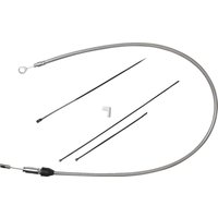 5323404HE - Drag Specialties Quick Connect Clutch Cable For Harley Davidson FLSB 1750 2018-2024 96.5 cm (38") - Chrome/Silver