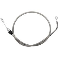 Image of 5323502HE - Drag Specialties Quick Connect Clutch Cable For Harley Davidson FLH 1868 2021 104 cm (41") - Chrome/Silver
