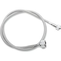 Image of 5390300B - Drag Specialties Transmission-Drive Speedometer Cable For Harley Davidson FL 1200 1970-1974 - Silver