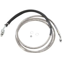 514006 - Drag Specialties Stainless Steel Hydraulic Clutch Hose For Harley Davidson FLHRSE5 1800 2013 193.5 cm - Clear-Coat