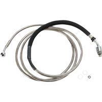 514008 - Drag Specialties Stainless Steel Hydraulic Clutch Hose For Harley Davidson FLHRSE5 1800 2013 198.5 cm - Clear-Coat