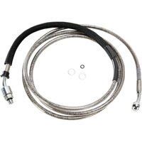514012 - Drag Specialties Stainless Steel Hydraulic Clutch Hose For Harley Davidson FLHRSE5 1800 2013 208.5 cm - Clear-Coat