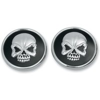 012716 - Drag Specialties Skull Fuel Cap For Harley Davidson FLHRI 1340 EFI 1996 - Black/Chrome