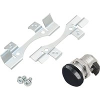 77388BS2 - Drag Specialties Push-Button Fuel Door Latch Kit For Harley Davidson FLHRCI 1450 EFI 2002-2006 - Black