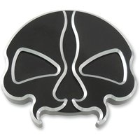 78048B - Drag Specialties Split Skull Fuel Cap For Harley Davidson FLHR 1340 1996-1998 - Black