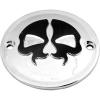 78041 - Drag Specialties Split Skull Points Cover For Harley Davidson FL 1200 1970-1977 - Chrome