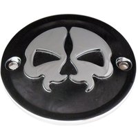 78041B - Drag Specialties Split Skull Points Cover For Harley Davidson FL 1200 1970-1977 - Black