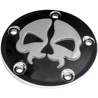 78040B - Drag Specialties Split Skull Points Cover For Harley Davidson FLD 1690 2012-2013 - Black