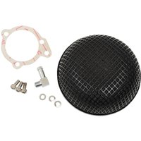 14-0110SSSB - Drag Specialties "Bob" Retro-Style Air Cleaner Kit For Harley Davidson FLSTCI 1450 EFI 2001-2006 - Black