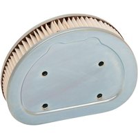 Image of E14-0316DS - Drag Specialties Replacement Air Filter For Harley Davidson FLHRCI 1450 EFI 1999-2001 - Silver/White