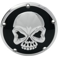 301019 - Drag Specialties Skull Derby Cover For Harley Davidson FLD 1690 2012-2013 - Black/Chrome