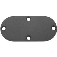 14009W - Drag Specialties Primary Chain Inspection Cover For Harley Davidson FL 1200 1973-1977 - Wrinkle Black