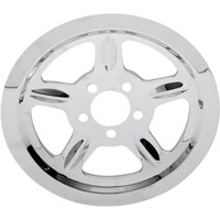 302220 - Drag Specialties Outer Rear Pulley Insert For Harley Davidson XL 1200 C 2004-2015 Rear - Chrome