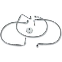 640114 - Drag Specialties Stainless Steel Brake Hose Kit For Harley Davidson FXDS-CON 1340 1994-1999 Front