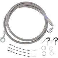 640214 - Drag Specialties Stainless Steel Brake Hose Kit For Harley Davidson FLSTC1340 1988-1999 Front