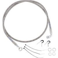 640213 - Drag Specialties Stainless Steel Brake Hose Kit For Harley Davidson FLSTS 1340 1997-1999 Front