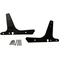 X08-0007GB - Drag Specialties Sissy Bar Side Plates For Harley Davidson XL1200C 2004 - Black