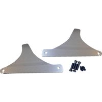 Image of X08-0006C - Drag Specialties Sissy Bar Side Plates For Harley Davidson FLST 1340 1988-1990 - Chrome