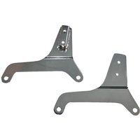 Image of X08-0017C - Drag Specialties Sissy Bar Side Plates For Harley Davidson FLSB 1750 2018-2024 - Chrome