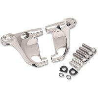 057099 - Drag Specialties Passenger Footpegs Mount Kit For Harley Davidson XL 1200 C 2004-2013 - Chrome