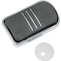 B35-0221 - Drag Specialties Sweeper Brake Pedal Pad For Harley Davidson FLD 1690 2012-2013 - Black/Chrome