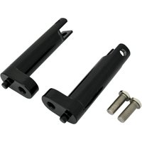Image of 1620-1057 - Drag Specialties Passenger Foot Peg Mount Kit For Harley Davidson FLHR 1340 1994-1998 Rear - Black