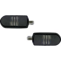 P17-0346GB - Drag Specialties Sweeper Foot Pegs For Harley Davidson FLST 1340 1988-1990 - Black