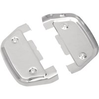 P17-0451 - Drag Specialties Passenger Floorboard Covers For Harley Davidson FLDE 1750 2018-2020 - Chrome