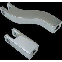 P17-0491C - Drag Specialties Passenger Foot Peg Mount Kit For Harley Davidson FXD 1450 2002-2003 - Chrome