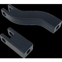 P17-0491GB - Drag Specialties Passenger Foot Peg Mount Kit For Harley Davidson FXD 1450 2002-2003 - Black