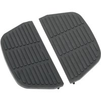P17-0409-R - Drag Specialties Passenger Floorboards & Inserts For Harley Davidson FLHR 1340 1994-1998 - Black