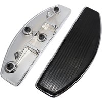 P17-0435CK - Drag Specialties Floorboards For Harley Davidson FLDE 1750 2018-2020 - Black/Chrome