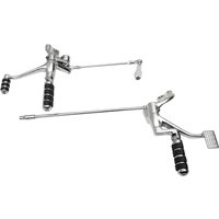 Image of 056280 - Drag Specialties Forward Control Kit For Harley Davidson XL 1200 C 2014-2020 - Black/Chrome