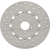 B06-0199AS - Drag Specialties Stainless Steel Drilled Brake Disc For Harley Davidson FXDB 1584 2007-2010 Front - Ground