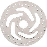 B06-0195AS - Drag Specialties Stainless Steel Drilled Brake Disc For Harley Davidson FLDE 1750 2018-2020 Front - Ground