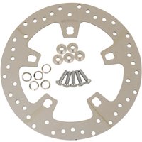 B06-0206ASP - Drag Specialties Custom 11.5" Front Brake Discs For Harley Davidson FLHR 1450 2000-2003 - Chrome