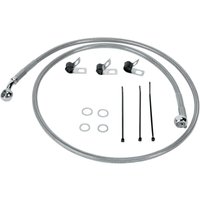 660214 - Drag Specialties Stainless Steel Brake Hose Kit For Harley Davidson FLST 1450 Front