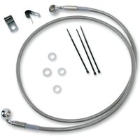640210-2 - Drag Specialties Extended Length Stainless Steel Brake Hose Kit For Harley Davidson FXST 1340 1999 Front