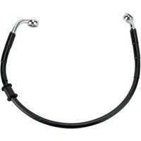 660111-BLK - Drag Specialties Stainless Steel Brake Hose Kit For Harley Davidson FLD 1690 2012-2013 Rear - Black
