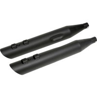 H00966 - Drag Specialties Slashdown Silencers For Harley Davidson FLHR 1340 1995-1998 710 mm - Black