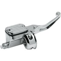 Image of 054015 - Drag Specialties Cut-Down Front Brake Master Cylinder For Harley Davidson FLD 1690 2012-2013 Front - Chrome