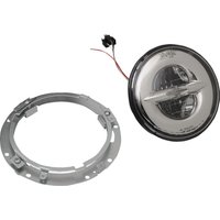 Image of 0555844 - Drag Specialties 7" Reflector Style Headlight For Harley Davidson FLHR 1340 1994-1998 - Chrome