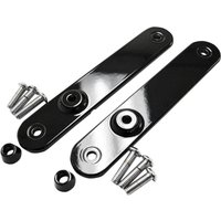 2020-0895 - Drag Specialties Turn Signal Relocation Mounts For Harley Davidson FLHR 1340 1997-1998 Front Black/Gloss