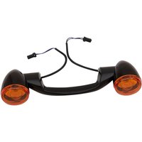 L20-0380GB - Drag Specialties Bullet-Style Rear Turn Signal Kit For Harley Davidson FLHR 1340 1994-1998 Rear Black Amber